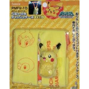  Pokemon Tissue Case Bag with a hanging belt   Yellow 
