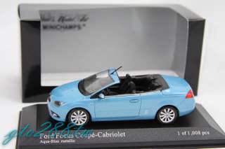 Minichamps 1:43 scale Ford Focus Coupé Cabriolet 2007 (Blue metallic 