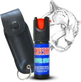 Wholesale: Pepper Spray .5 Leather Case Keychain 18% OC  