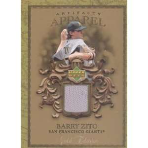  Barry Zito 2007 Upper Deck Artifacts Apparel Card #HYA2 