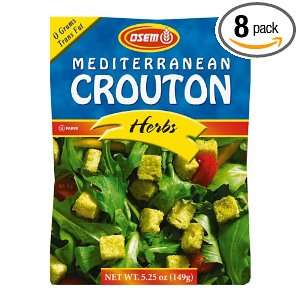 Osem Mediterranean Herb Salad Crouton, 5.25 Ounce (Pack of 8)