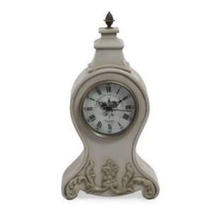  IMAX Table Top Clock Light Grey Finish: Home & Kitchen