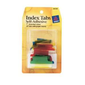 com Avery Index Tabs with Writable Inserts, 1 Inch, 25 Assorted Tabs 