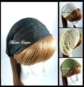   Flower Lace Pattern Head Hair Band Headwrap Headband   Multi Colors