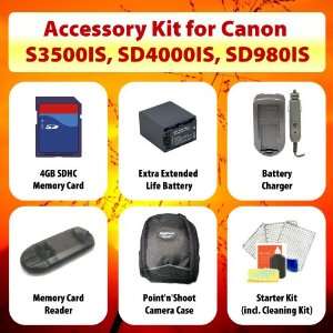   SD Memory Card + Card Reader + Carrying Case + Starter Kit Camera