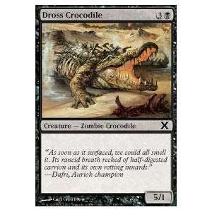   Magic the Gathering   Dross Crocodile   Tenth Edition Toys & Games