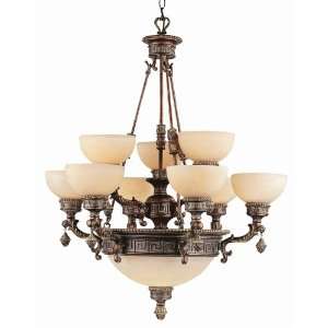  Cuzco 2 Tier Chandelier with Bottom Bowl: Home Improvement