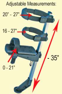 iWALKFree Hands Free Crutch Specifications