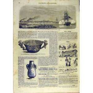  Nicaragua Cyane San Juan China Vase French Print 1854 