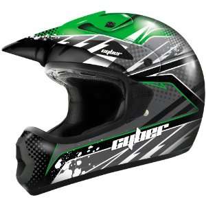  Cyber Helmets UX 22 Graphics Helmet, Green/Black, Size Sm 