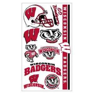    Wisconsin Badgers NCAA Temporary Tattoos