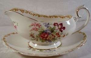 Royal Albert Nosegay Gravy Boat with Underplate  