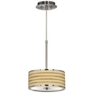 Bamboo Wrap Giclee Glow 10 1/4 Wide Pendant Light: Home 