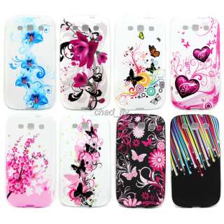 FOR Samsung Galaxy S3 S III i9300 Rubber Snap on Soft Silicon Gel Case 