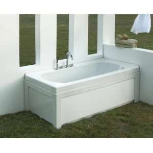   Bathtub with 2 Sided Tile Flange and Left Hand Drain