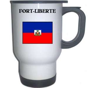 Haiti   FORT LIBERTE White Stainless Steel Mug