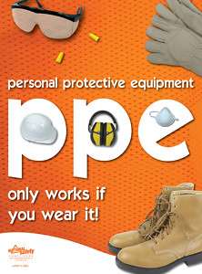 PPE Safety Poster   Personal Protective Equipment  