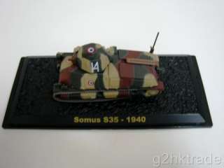 Somus S35   1940 Tanks Scale 172 Tank Figure  