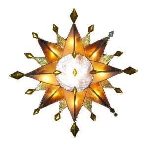  Kurt Adler 10 Light 10 Inch Jeweled Star Treetop with 1 1 