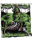 Too Fast Shower Curtain undead mermaid Pinup Lady Punk Sailors Beware