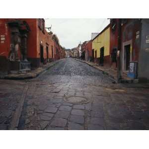  View of Cobblestone Streets in San Miguel De Allende 
