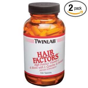   Twinlab Hair Factors, 100 Tablets (Pack of 2)