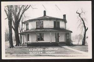 RP PC Kinsman OH Clarence Darrow Octagon House 3 views  