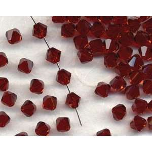  Siam Red 6mm Crystal Bicone Arts, Crafts & Sewing