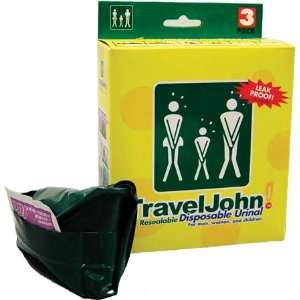  Travel John 357000 Disposable Urinals   Pack of 3 Sports 