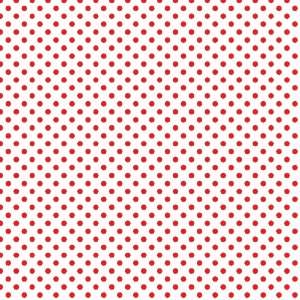  POLKA DOTS PATTERN White and Red Vinyl Decal Sheet 12x36 
