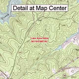  USGS Topographic Quadrangle Map   Lake Anna West, Virginia 