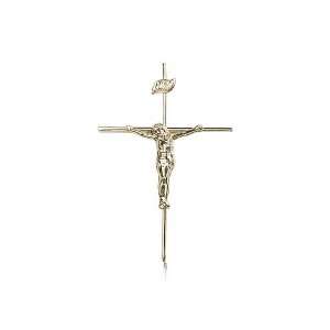 14kt Gold Crucifix Medal 1 3/8 x 7/8 Inches 0011CKT No Chain Included 