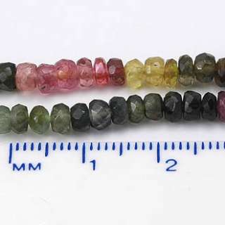 rondelle beads sku gtm03 gemstone tourmaline multicolors shape cutting 