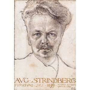     24 x 34 inches   August Strindberg 
