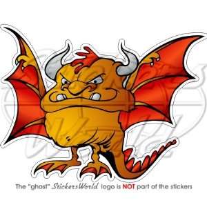 DEVIL Hell Dragon BAT MONSTER Beast 4,6 (118mm) Vinyl Bumper Sticker 