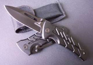 Black GERBER Steel Saber Folding Knife 43  
