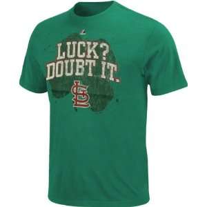 St. Louis Cardinals Kelly Green Four Leaf Luck T Shirt  