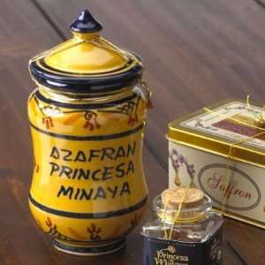 La Mancha Saffron in Ceramic Jar Grocery & Gourmet Food