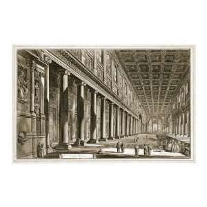  Giovanni Battista Piranesi   Interior Of The Basilica Of S 