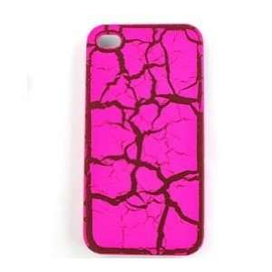  Apple iPhone i Phone 4 / 4S 4 S Honey Hot Pink / Magenta Egg Crack 