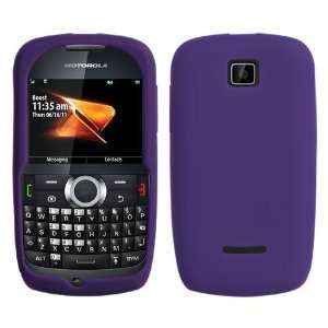  Soft Silicone Skin Case(Dr Purple) For MOTOROLA WX430 