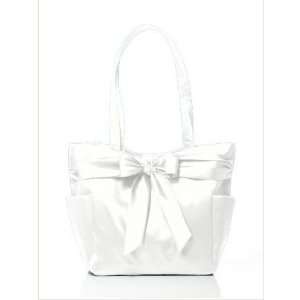  White Bridesmaid Tote Bag by Dessy 
