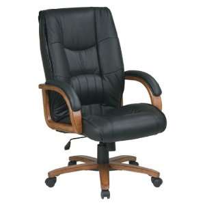   Black Glove Soft Leather Executive Office Desk Chairs: Office Products