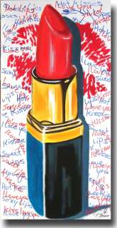 DENGLER ART Bild Lipstick & Kisses Original Gemälde  