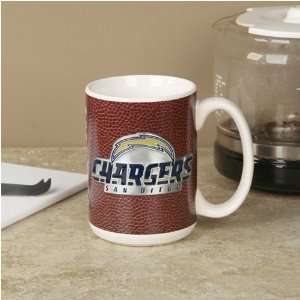  San Diego Chargers Pewter Logo Football Coffee Mug: Sports 