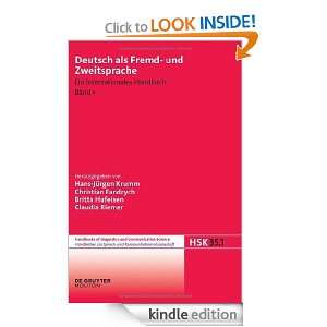 Deutsch als Fremd  und Zweitsprache Ein internationales Handbuch 