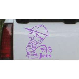  Pee On Jets Car Window Wall Laptop Decal Sticker    Purple 