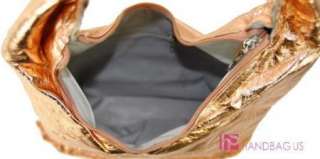 Chao Designer Metallic Sequin Hobo Bag Bronze
