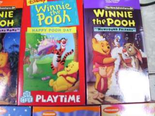 Winnie the Pooh,Aurthur,Rugrats VHS Tapes Movie EUC  
