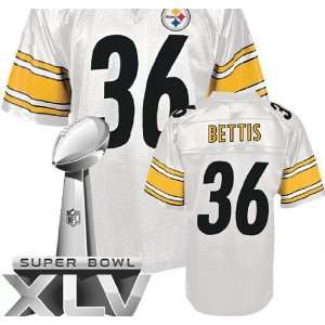 Pittsburgh Steelers 36# Jerome Bettis Jerseys White Authentic NFL 